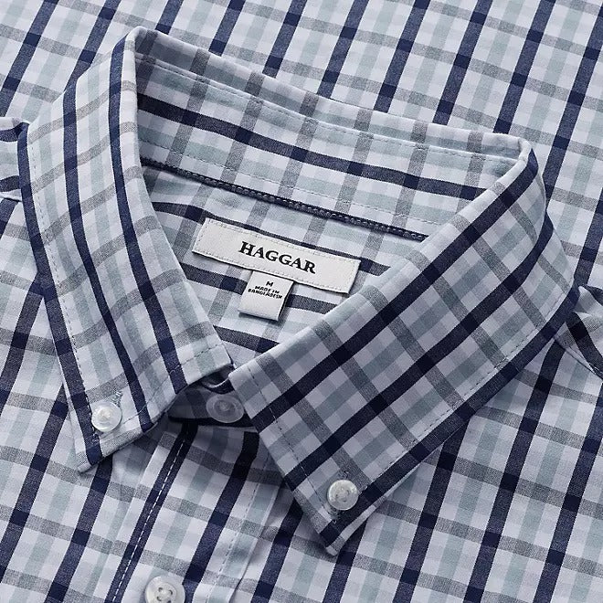 Haggar Long Sleeve Button-Down Dress Shirt