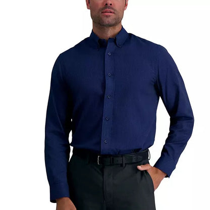 Haggar Long Sleeve Button-Down Dress Shirt