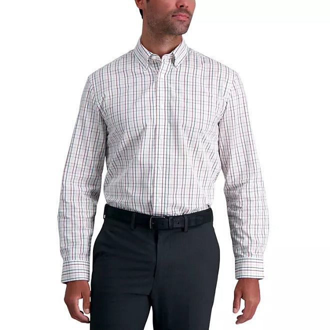 Haggar Long Sleeve Button-Down Dress Shirt