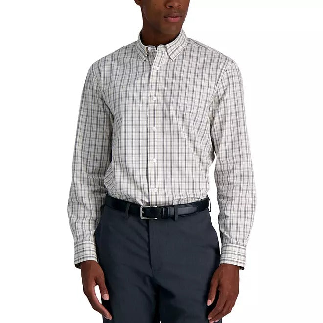 Haggar Long Sleeve Button-Down Dress Shirt