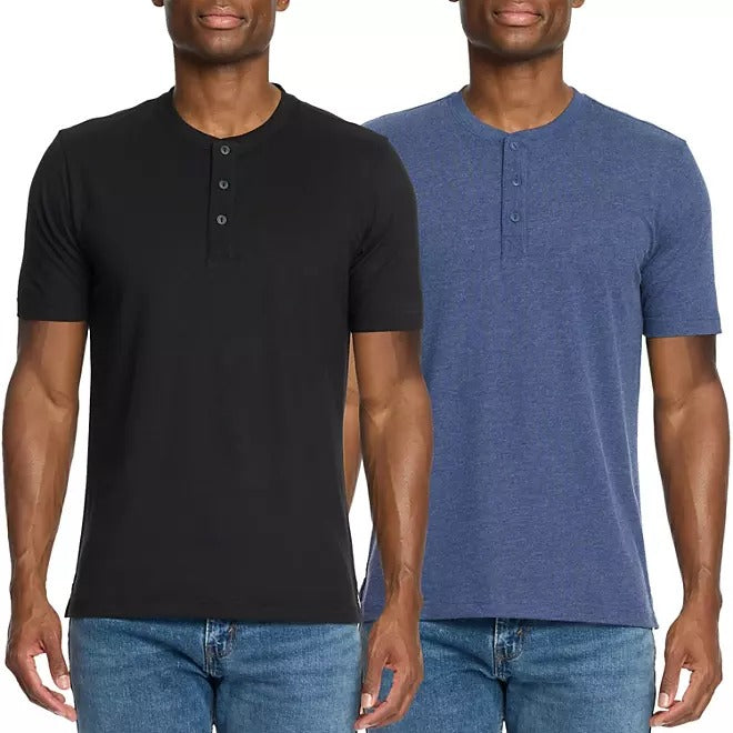 WP Weatherproof 2 Pack Short Sleeve Henley