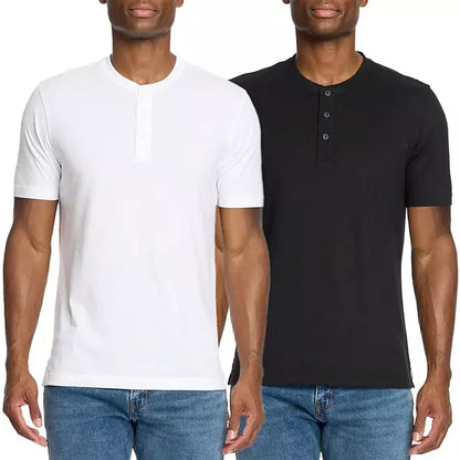 WP Weatherproof 2 Pack Short Sleeve Henley