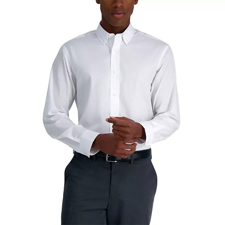 Haggar Long Sleeve Button-Down Dress Shirt