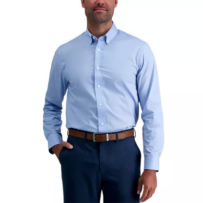 Haggar Long Sleeve Button-Down Dress Shirt