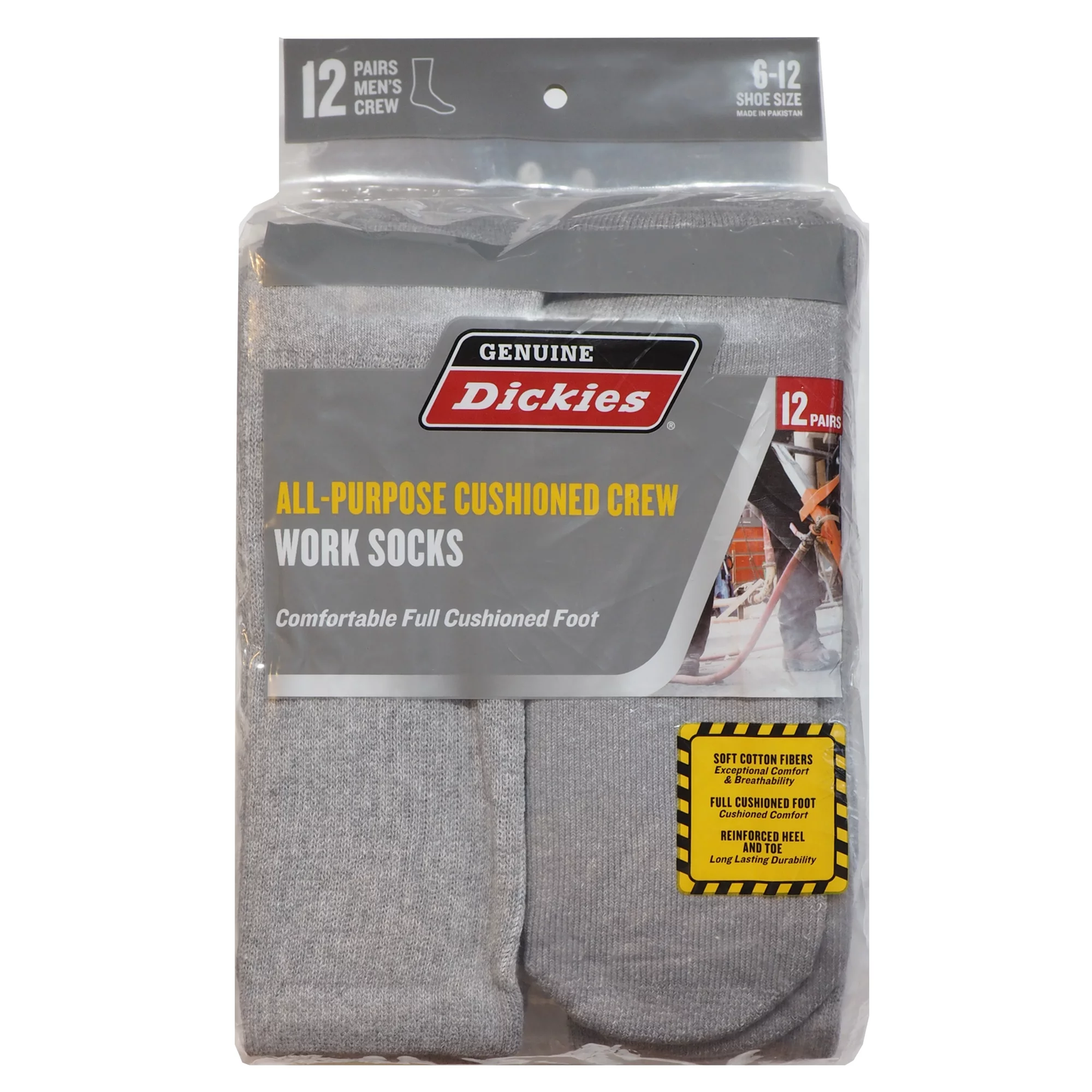 Calcetines para Caballero Dickies dritech crew 12 pares