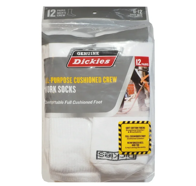 Calcetines para Caballero Dickies dritech crew 12 pares