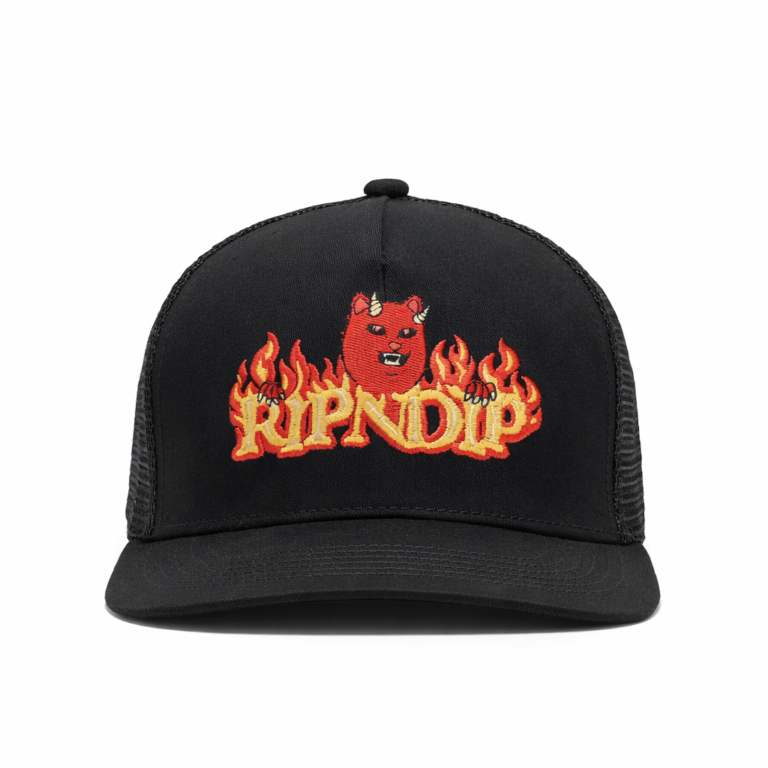 RIPNDIP Devil Work Trucker Hat Black One Size Snapback