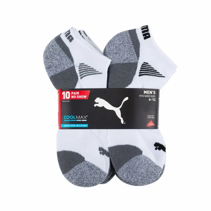 Puma Men's Coolmax 10 Pack Socks