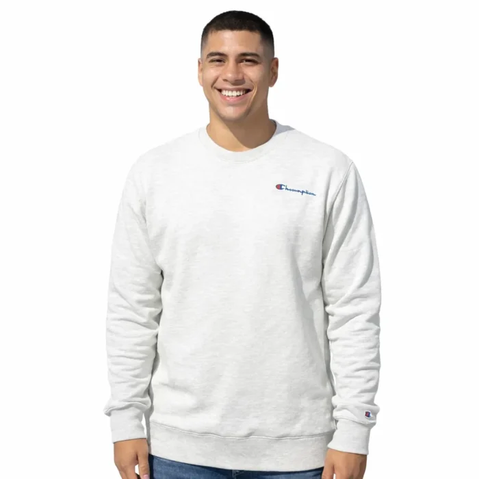 Champion Men's Graphic Crew Neck Gray -Size M