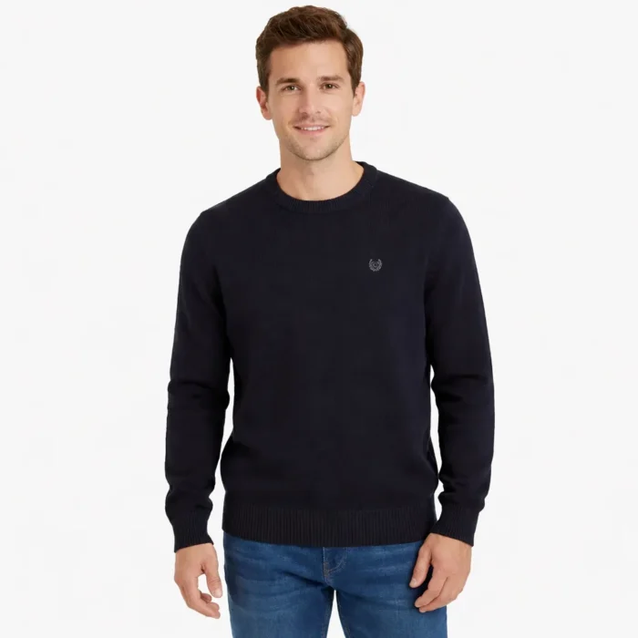 Chaps Men's Sweater Crew Neck Black Size S