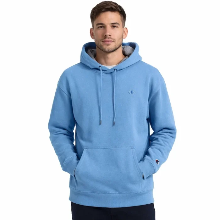 Champion Men’s Powerblend Fleece Hoodie Embroidered Logo Soft Pullover Sweatshir
