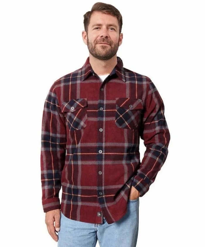 Freedom Foundry Men's Plaid Fleece Shirt NWT
