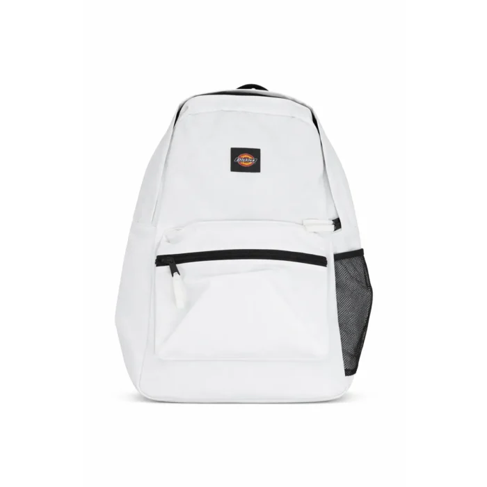Dickies White Backpack – Durable School & Travel Backpack with Front Pocket