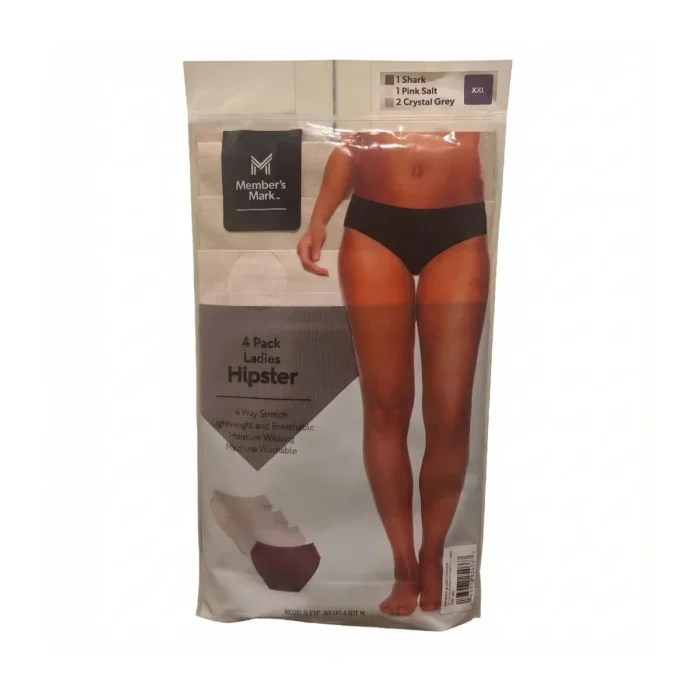 Member’s Mark Ladies Hipster Underwear 4 Pack