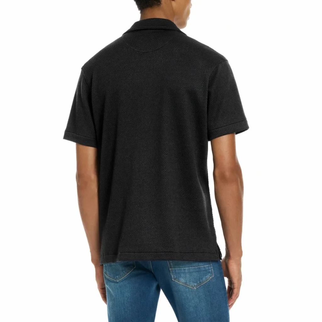 Scotch & Soda Men's Jersey Short Sleeve Button Up Shirt