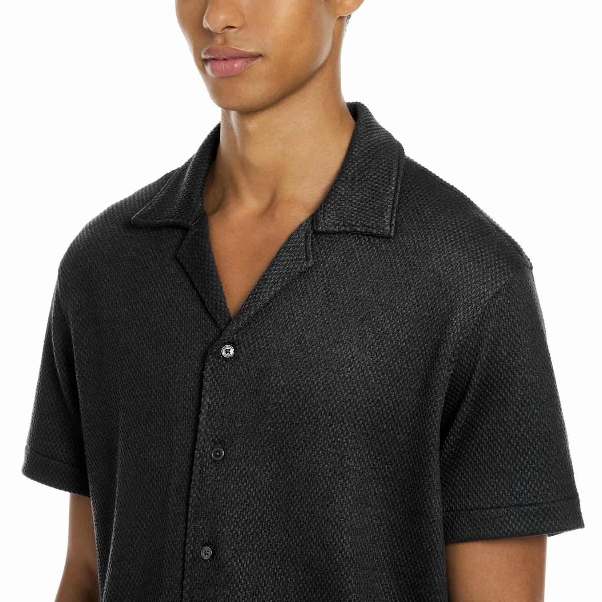Scotch & Soda Men's Jersey Short Sleeve Button Up Shirt - Image 4