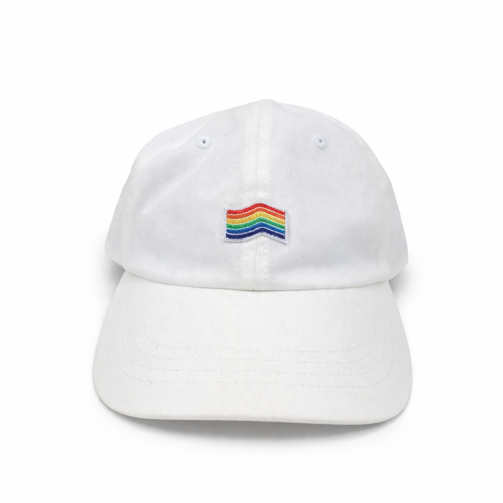 Vans Pride Curv Together Hat White One Size Adjustable - Image 1