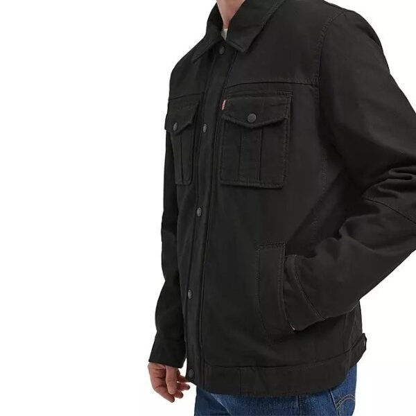 Levi's Men's Cotton Jacket, Black, Brown