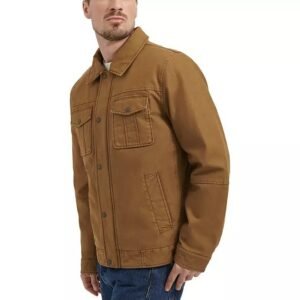 Levi's Men's Cotton Jacket, Black, Brown - Image 9