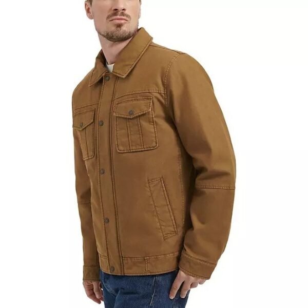 Levi's Men's Cotton Jacket, Black, Brown