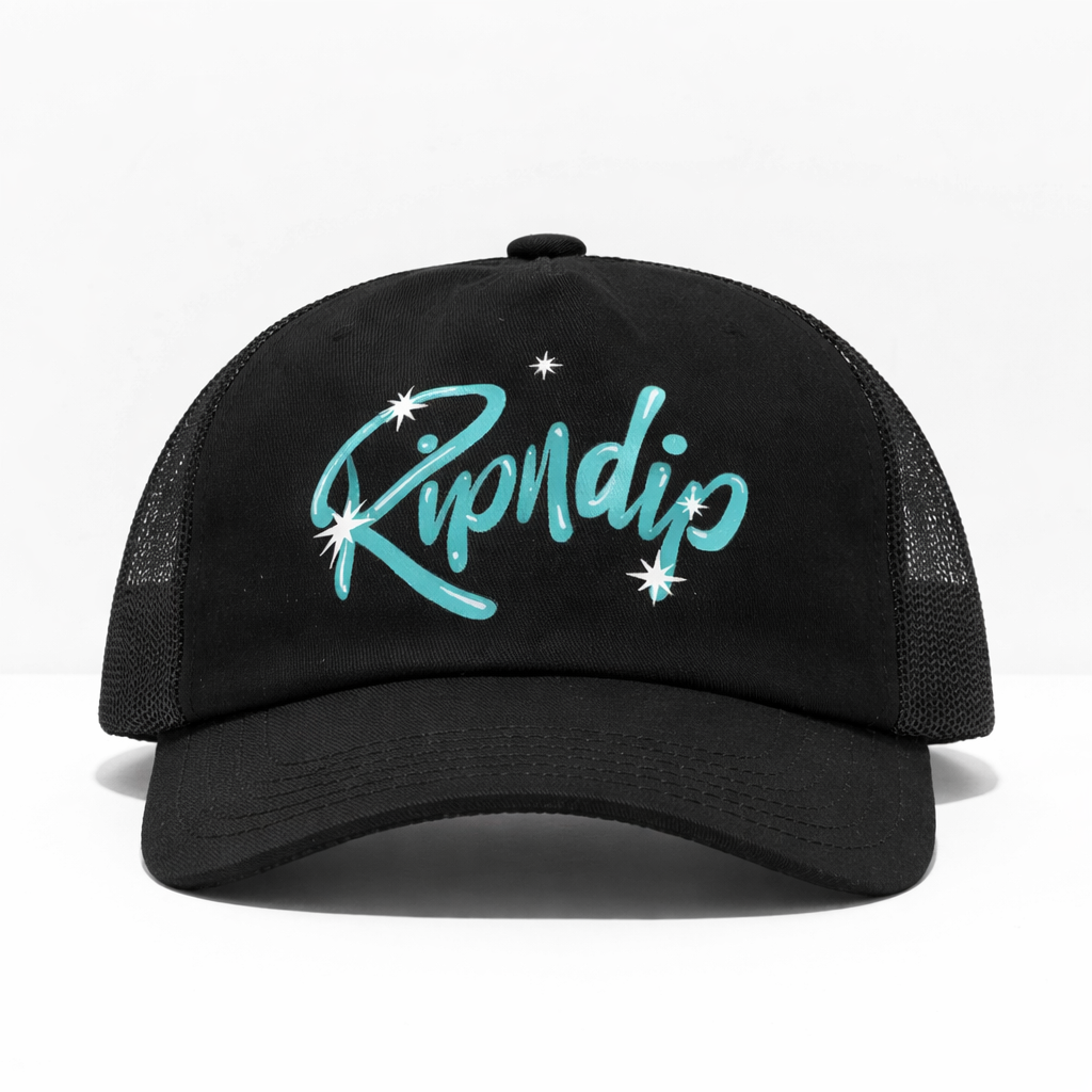 RIPNDIP Sprinkles Trucker Hat Black One Size Adjustable Snapback - Image 1