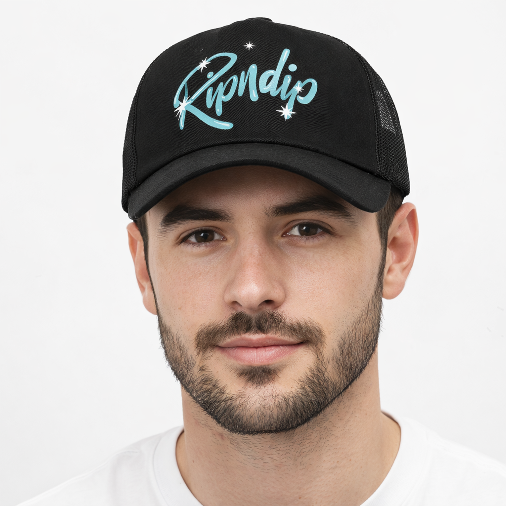 RIPNDIP Sprinkles Trucker Hat Black One Size Adjustable Snapback - Image 2