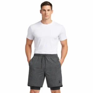 Spider Men's Short Sport 2and1 Dark Gray Size M