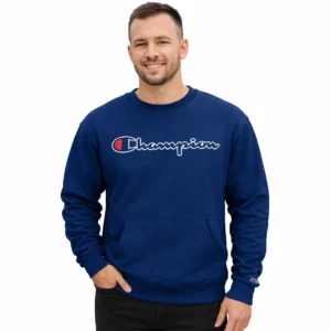 Champion Men's Urban Fleece Crewneck Navy -Size L