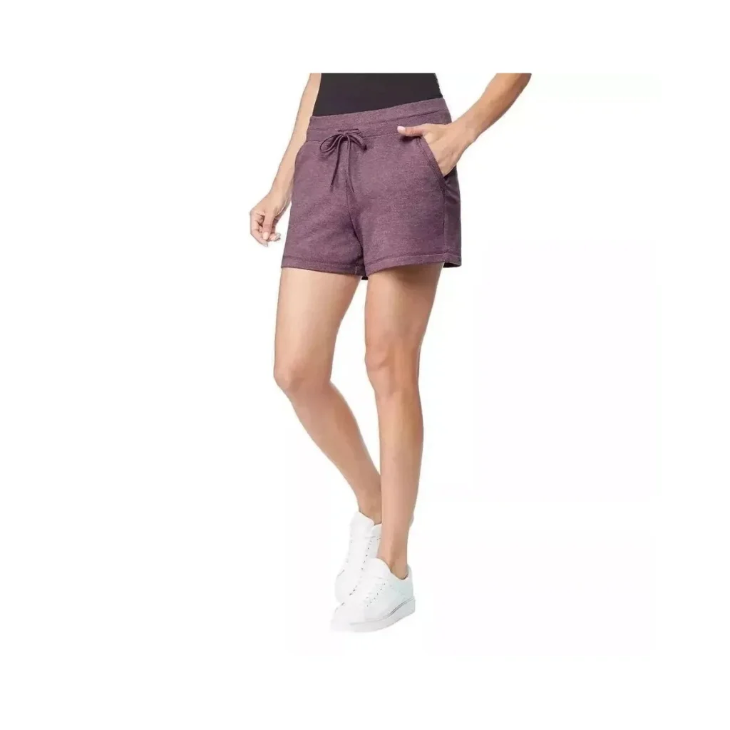 32 Degrees women's pull-on short charcol/purple 2-pack