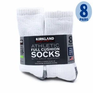 Kirkland Signature Men's 8-Pair Athletic Socks