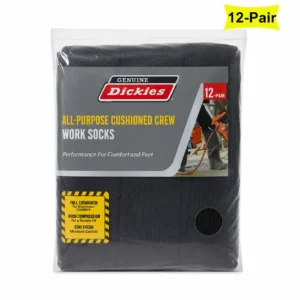 Dickies Men's Work Crew Socks, 12 Pack