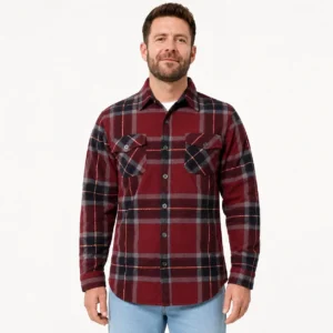 Freedom Foundry Men's Plaid Fleece Shirt NWT