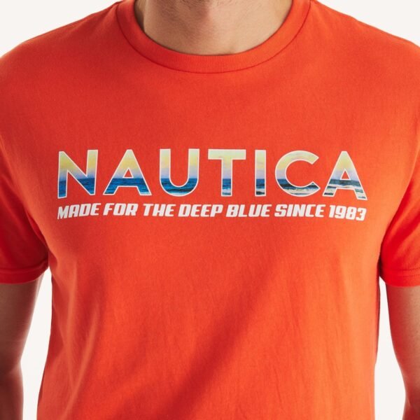 Nautica Men’s Graphic Tee Deep Blue Logo