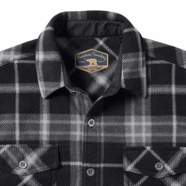 Freedom Foundry Men's Plaid Fleece Shirt NWT