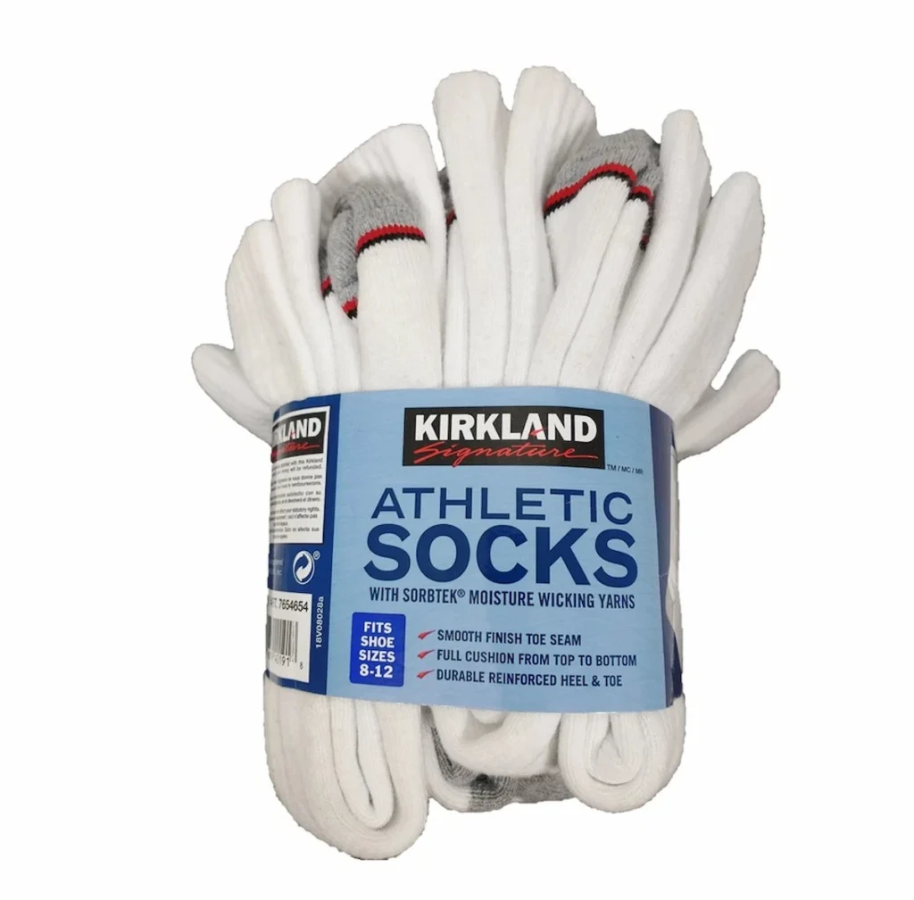 Kirkland Signature Men's 8-Pair Athletic Socks