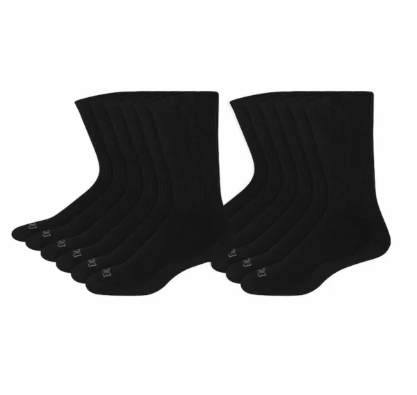 Dickies Men's Work Crew Socks, 12 Pack