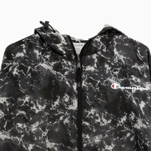 Mens Champion Hooded Windbreaker Jacket Camo - Image 2