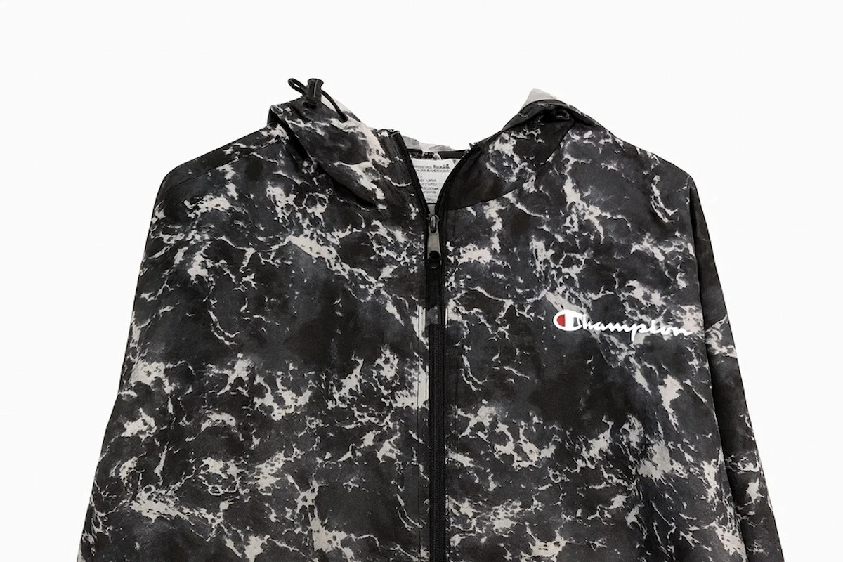Mens Champion Hooded Windbreaker Jacket Camo - Image 2