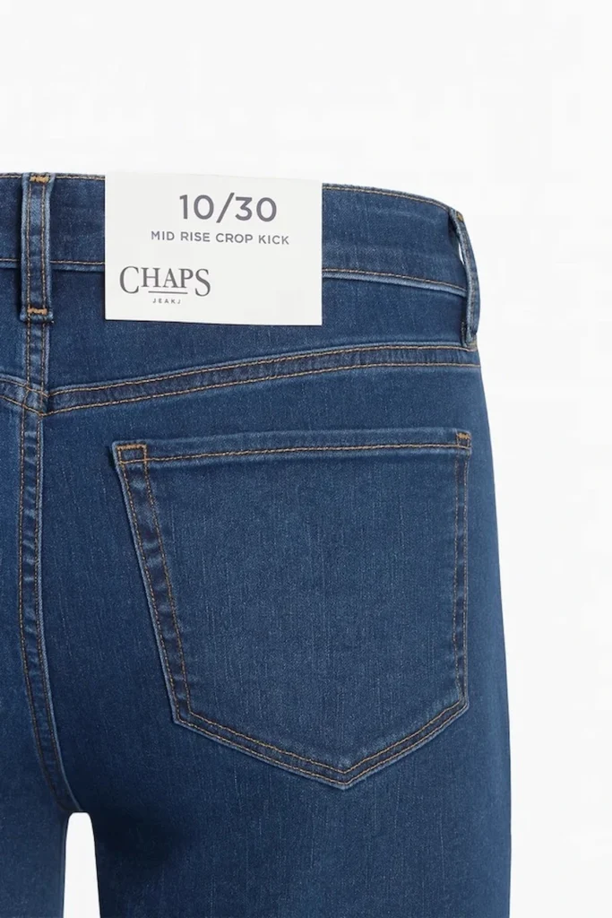 Chaps Women’s Mid Rise Crop Kick Jean – Size 10/30, 26” Inseam