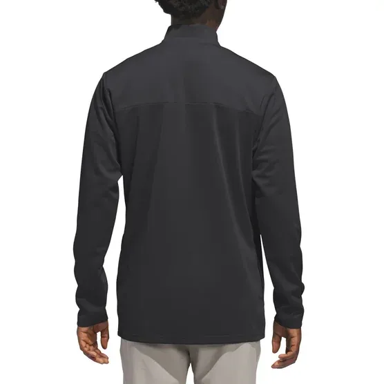 adidas Men’s Quarter Zip Pullover Jacket Regular Fit Zipper Pockets Performance
