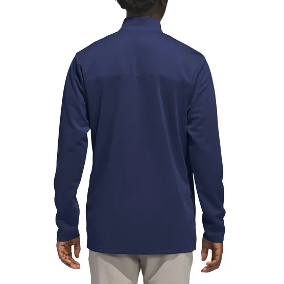 adidas Men’s Quarter Zip Pullover Jacket Regular Fit Zipper Pockets Performance