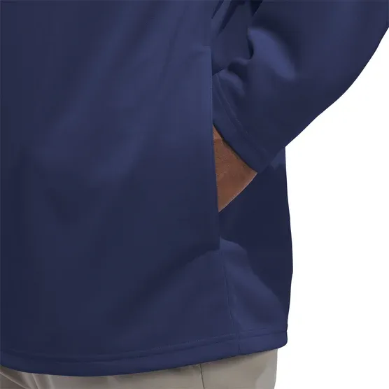 adidas Men’s Quarter Zip Pullover Jacket Regular Fit Zipper Pockets Performance