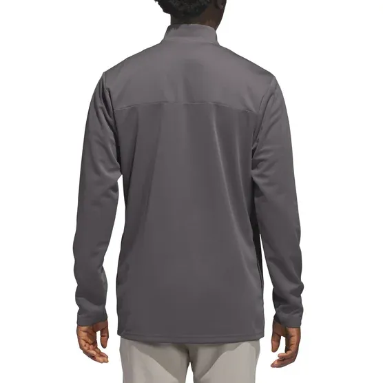 adidas Men’s Quarter Zip Pullover Jacket Regular Fit Zipper Pockets Performance