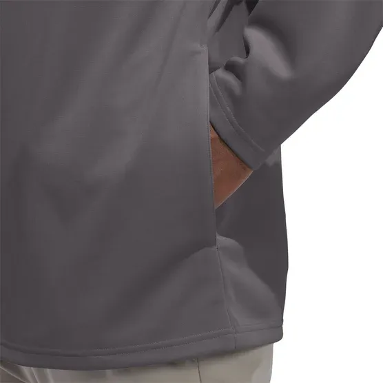 adidas Men’s Quarter Zip Pullover Jacket Regular Fit Zipper Pockets Performance