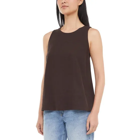 Banana Republic Women's Linen Blend Sleeveless Top