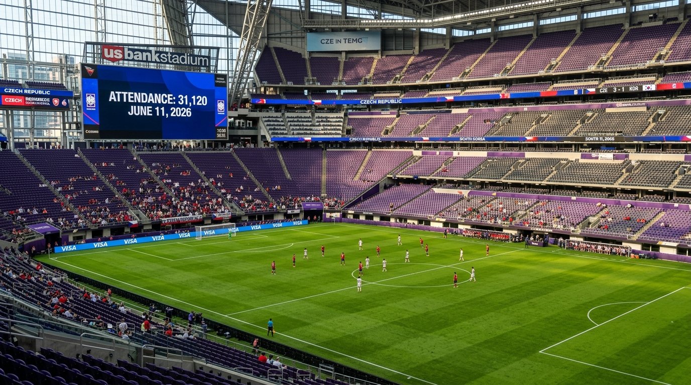 2026 World Cup Empty Seats Czech Republic vs South Korea