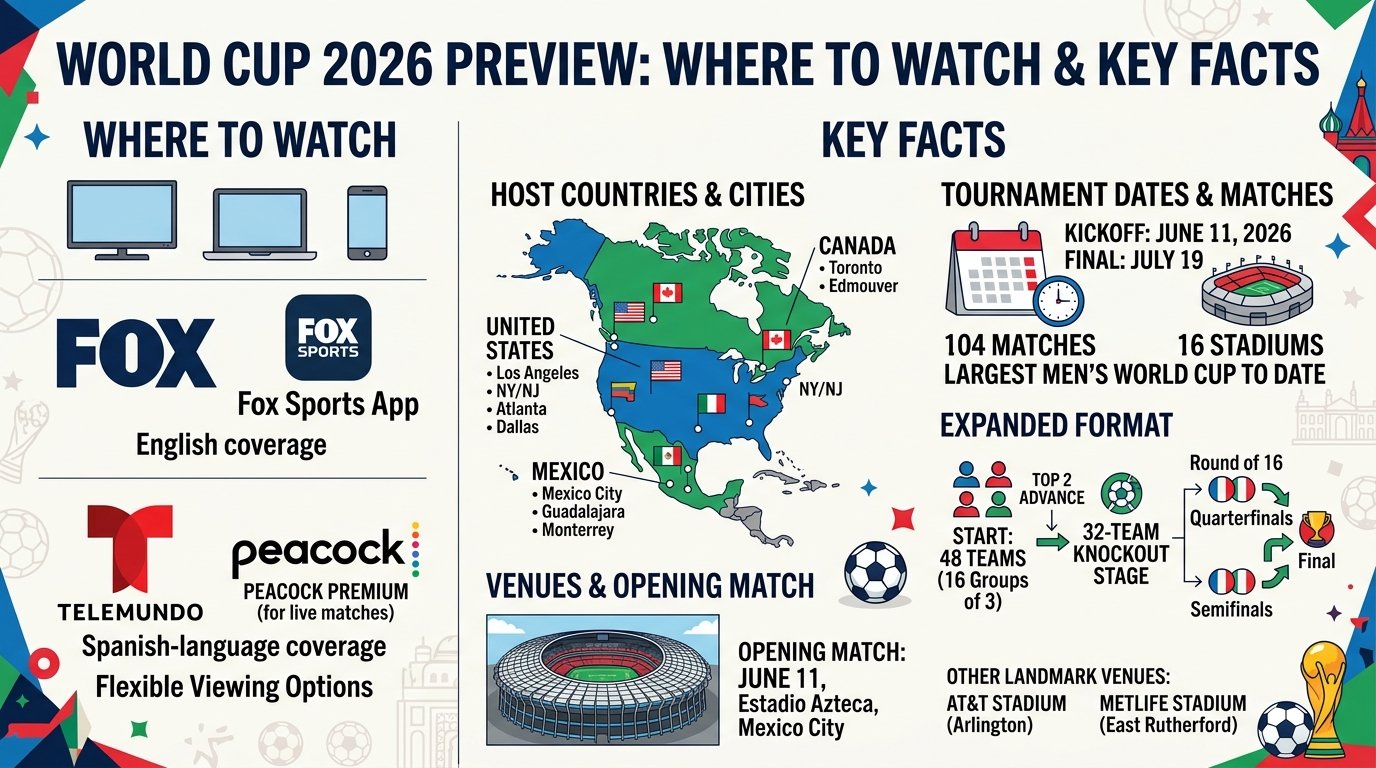 World Cup 2026 Preview: Where to Watch and Key Facts
