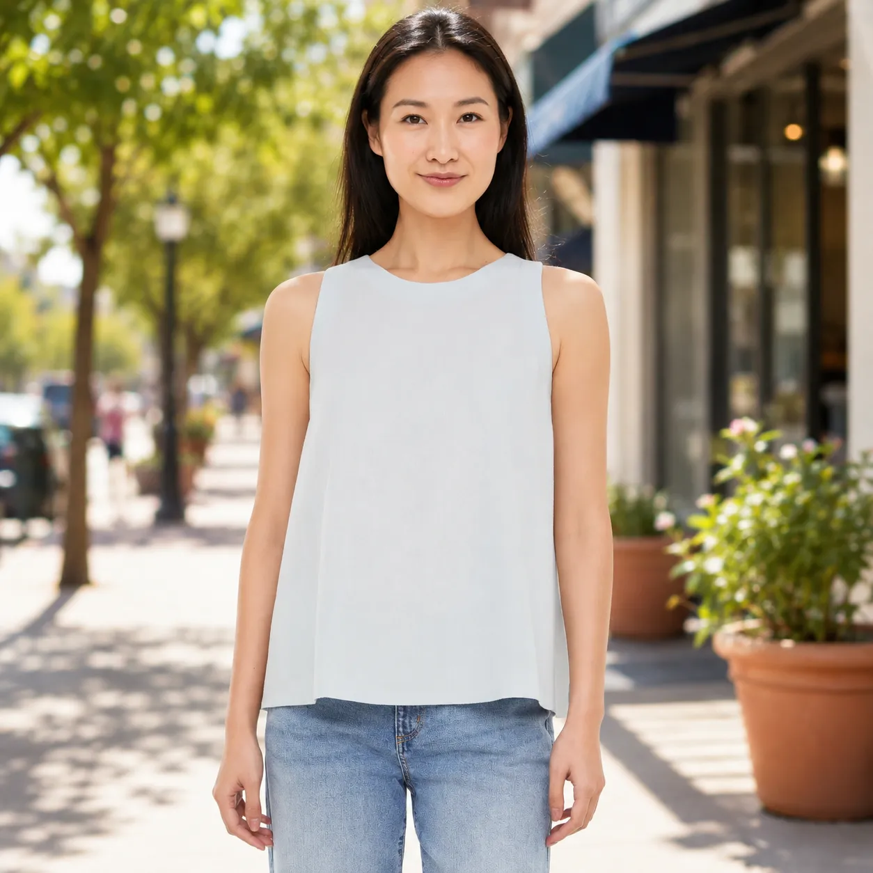Banana Republic Women's Linen Blend Sleeveless Top - Image 5
