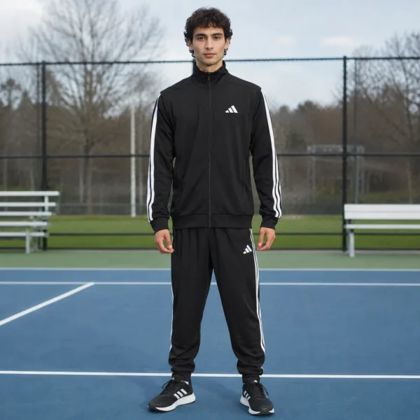 adidas Men’s Tricot Track Jacket Full Zip Athletic Slim Fit