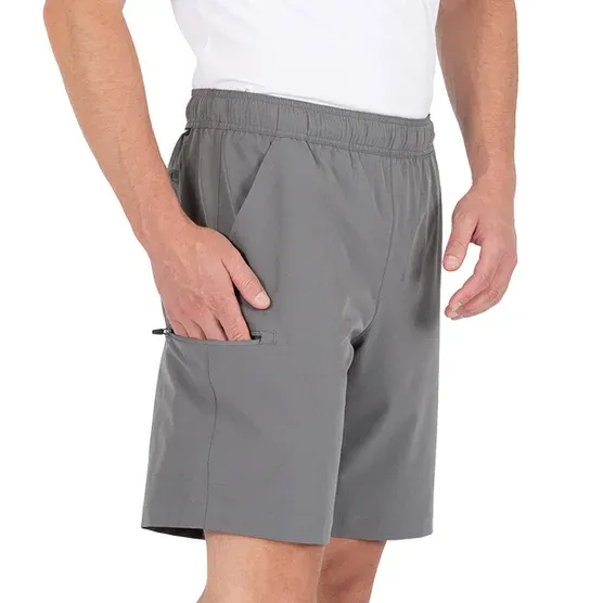 Gerry Men’s Trail Shorts 9" Inseam Pull On Stretch Hiking Zip Pocket Short